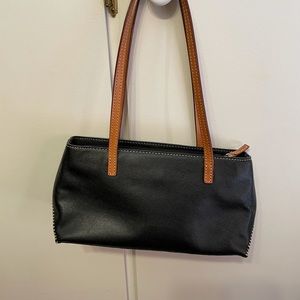 Ann Taylor classic black leather purse